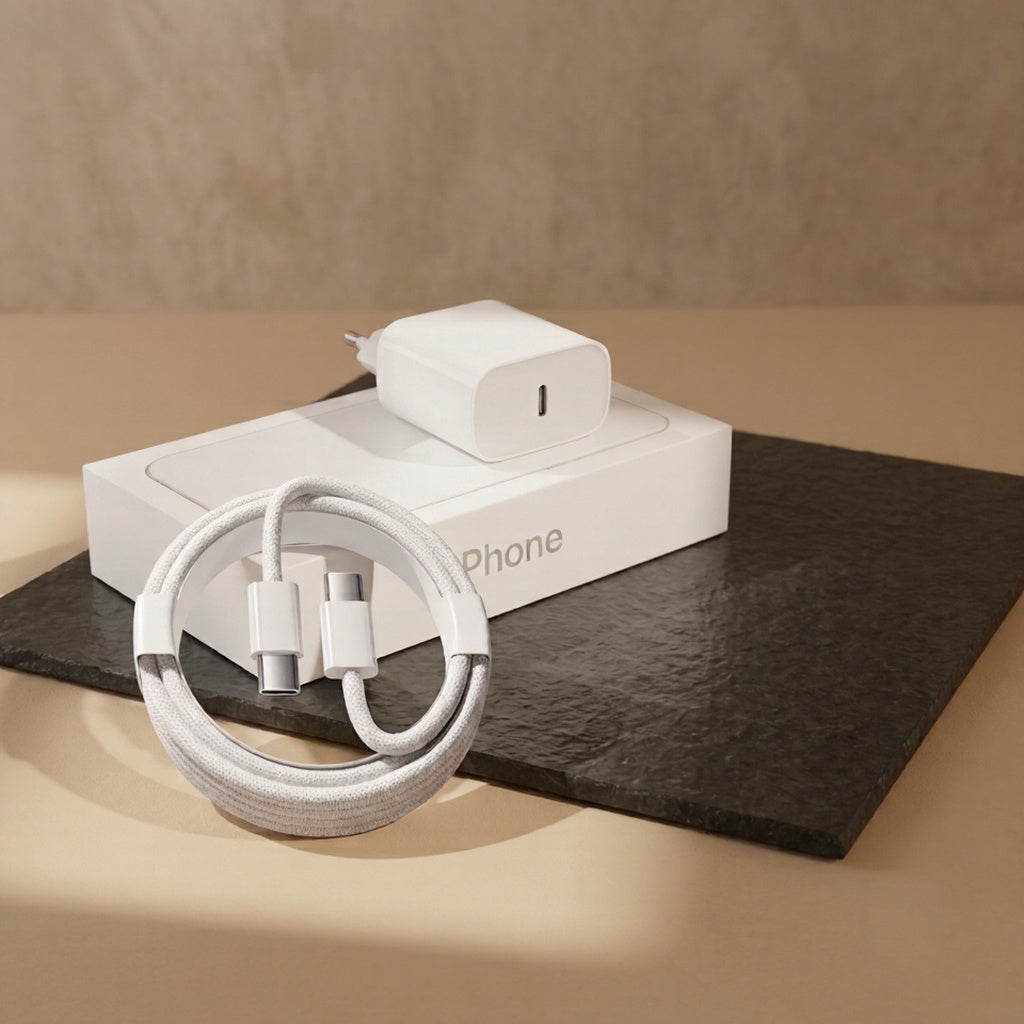 Chargeur Secteur Rapide PD 35W + Câble USB-C Haute Vitesse pour iPhone