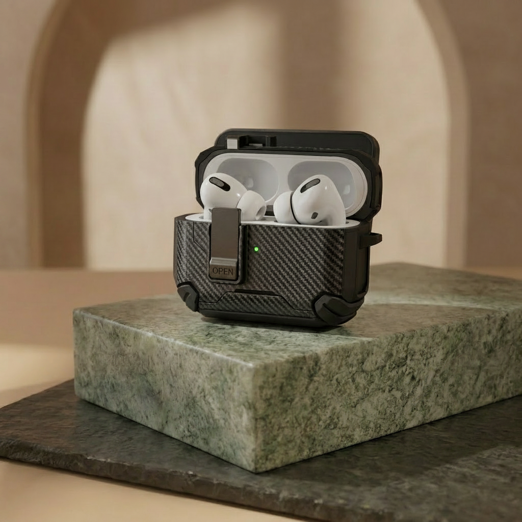 Coque de Protection Magnétique avec Ouverture Automatique pour AirPods Pro ,AirPods 4 3 2 1