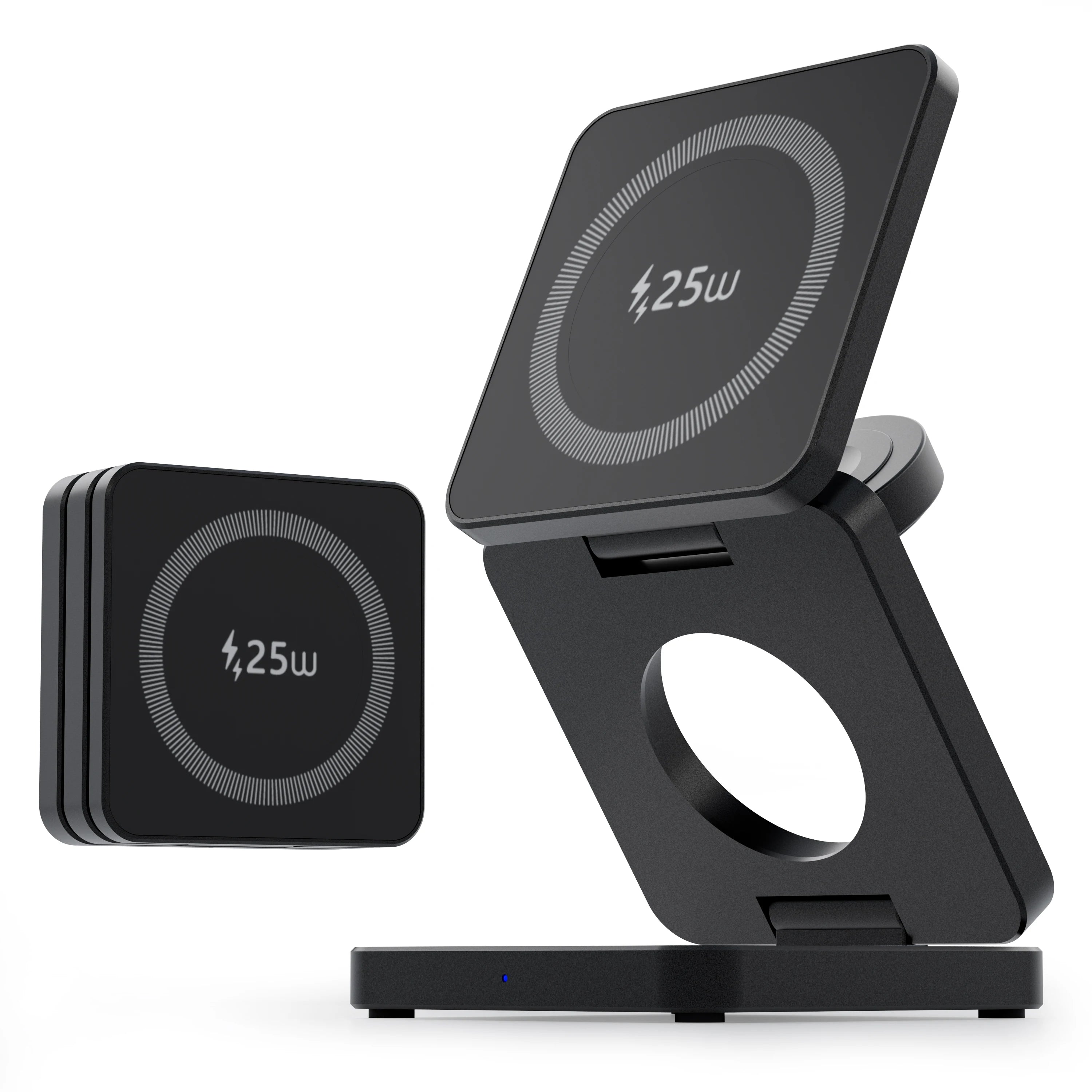Station de Charge Sans Fil 3-en-1 Magnétique 25W Qi2 – iPhone, Apple Watch & AirPods