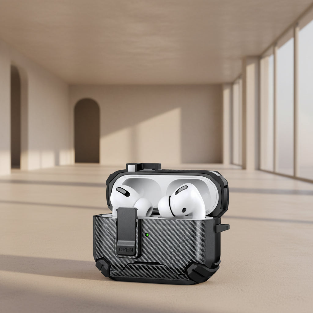 Coque de Protection Magnétique avec Ouverture Automatique pour AirPods Pro ,AirPods 4 3 2 1