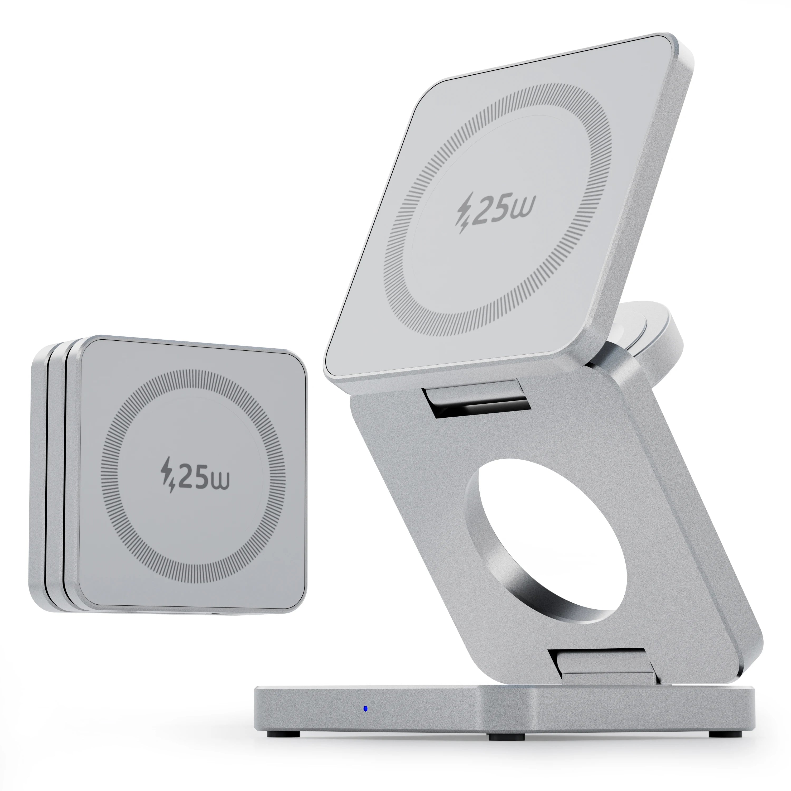 Station de Charge Sans Fil 3-en-1 Magnétique 25W Qi2 – iPhone, Apple Watch & AirPods