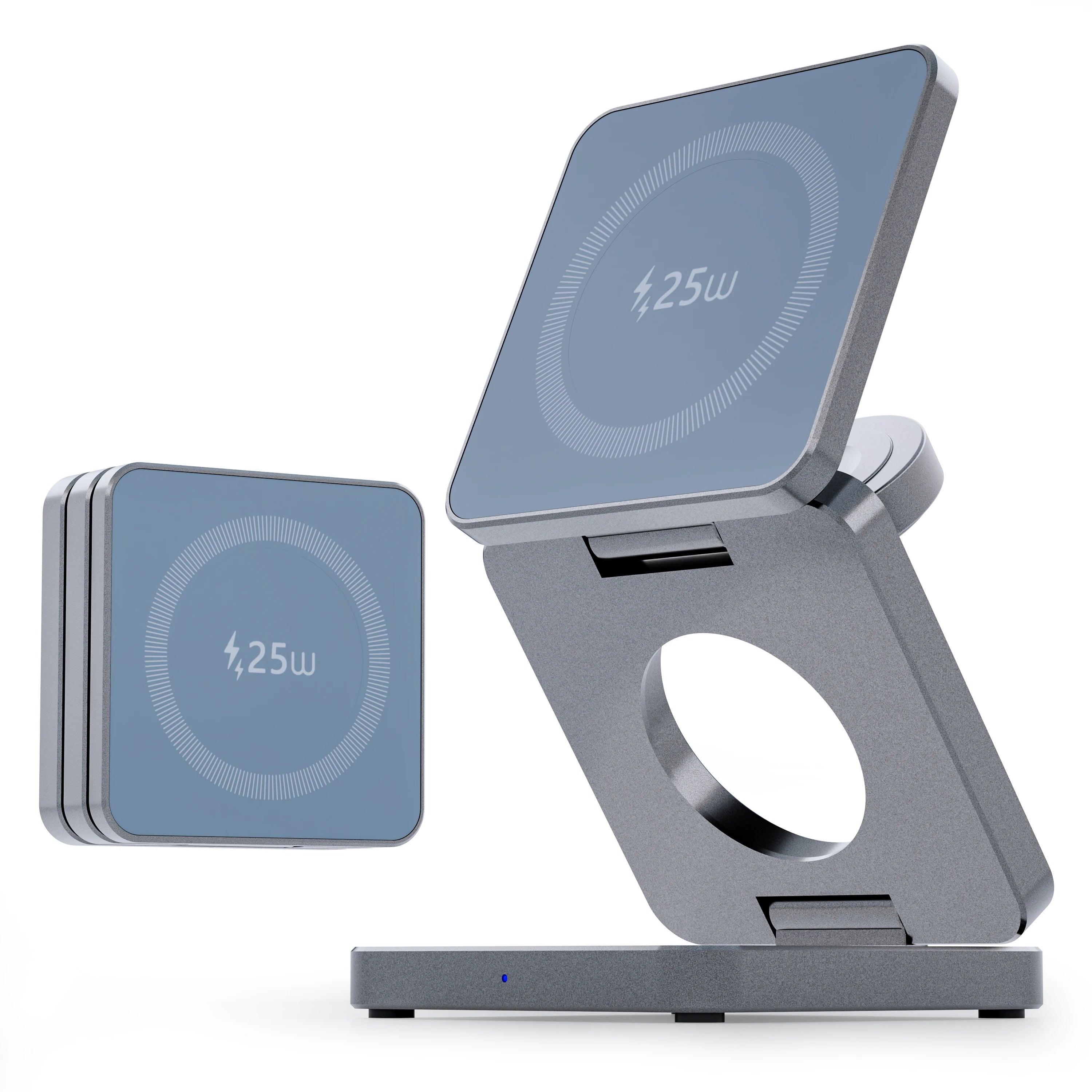 Station de Charge Sans Fil 3-en-1 Magnétique 25W Qi2 – iPhone, Apple Watch & AirPods