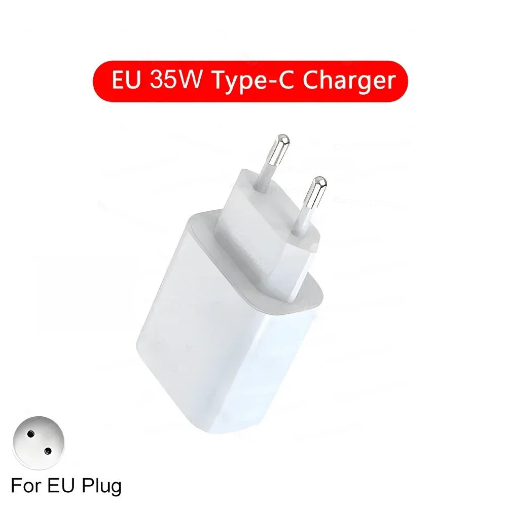 Chargeur Secteur Rapide PD 35W + Câble USB-C Haute Vitesse pour iPhone
