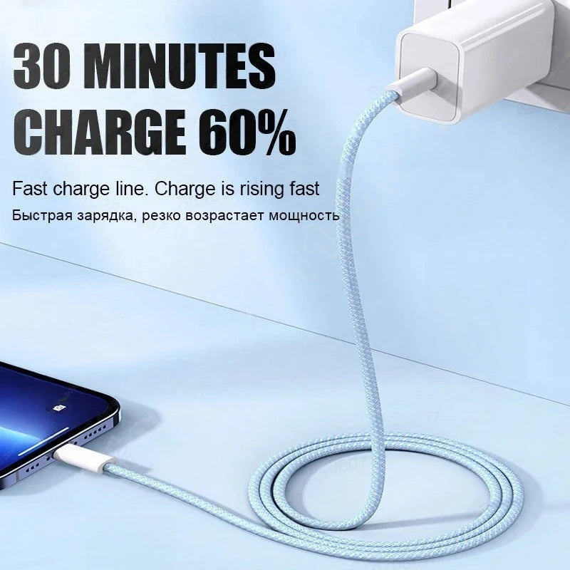 Chargeur Secteur Rapide PD 35W + Câble USB-C Haute Vitesse pour iPhone